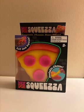 Squeezza Yellow & Pink Pizza Stress Toy